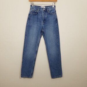 Reformation High Rise Button Fly Jeans Blue Size 24